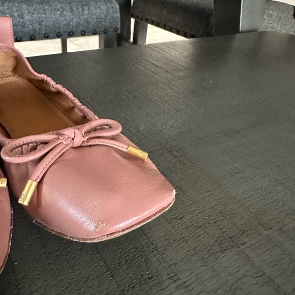Tory Burch Pink Size 5 Ballet Flat Square Toe - Picture 9 of 12